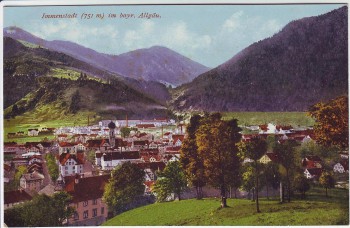 AK Immenstadt im Allgäu Ortsansicht 1920