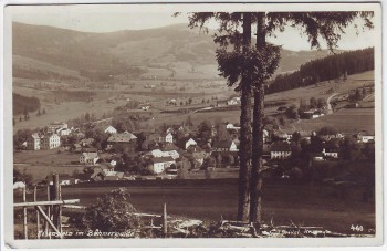 AK Foto Železná Ruda Markt Eisenstein im Böhmerwald Ortsansicht Böhmen Tschechien 1929