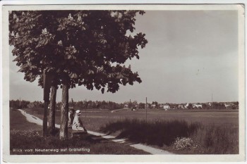 AK Foto Gräfelfing Blick vom Neunerweg Ortsansicht 1935