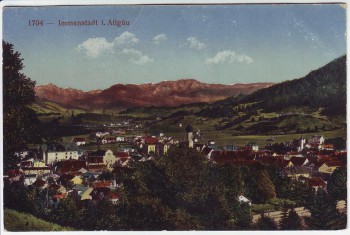 AK Immenstadt im Allgäu Ortsansicht 1920