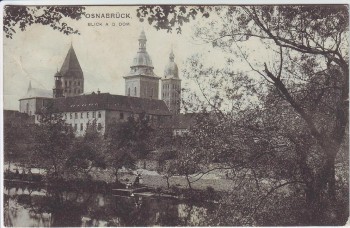 AK Osnabrück Blick auf den Dom 1908