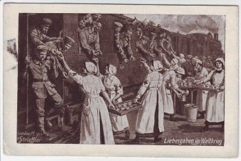 Künstler-AK Liebesgaben im Weltkrieg H. Strieffler Feldpost 1915