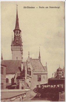 AK Alt München Partie am Petersbergl 1910