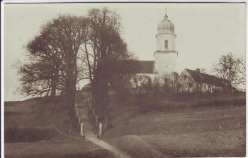 AK Foto Ried (Neuburg an der Donau) Blick auf Kirche 1921 RAR