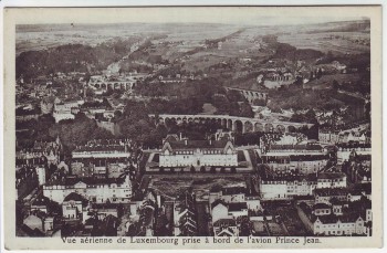 AK Luxembourg Fliegeraufnahme Luftbild von Prince Jean Luxemburg 1920