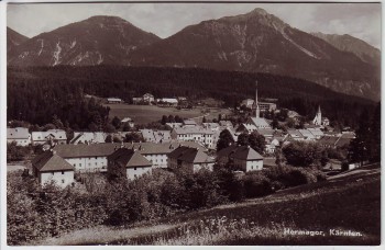 AK Foto Hermagor Ortsansicht Kärnten Österreich 1950