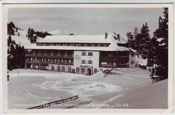 AK Foto Turracher Höhe Hotel Hochschober im Winter Kärnten Österreich 1954