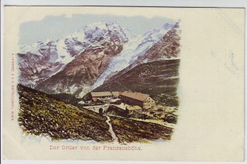AK Der Ortler von der Franzenshöhe bei Prad am Stilfserjoch Vinschgau Südtirol Italien 1900