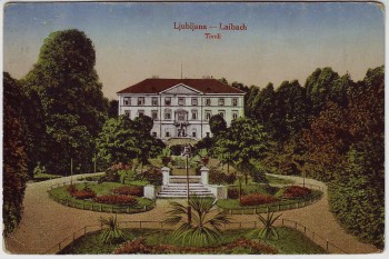 AK Ljubljana Laibach Schloss Tivoli Slowenien 1910