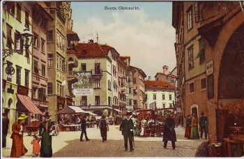 AK Bozen Bolzano Obstmarkt Südtirol Italien 1913