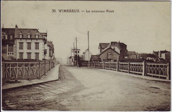 AK Wimereux Le nouveau Pont Straßenansicht Boulogne-sur-Mer Frankreich 1910