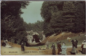 AK Bruxelles Brüssel Bois de la Cambre Grand Ravin Belgien 1910