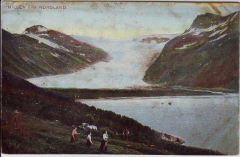 AK Hilsen fra Nordland Svartisen Norwegen 1910
