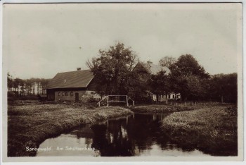 AK Foto Lübbenau/Spreewald Am Schützenhaus 1935