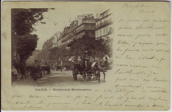 AK Paris Boulevard Montmartre Frankreich 1901