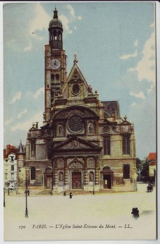 AK Paris L'Eglise Saint-Etienne du Mont Frankreich 1910