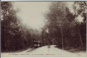 AK Paris Plage Le Touquet La route d'Etaples Frankreich 1910