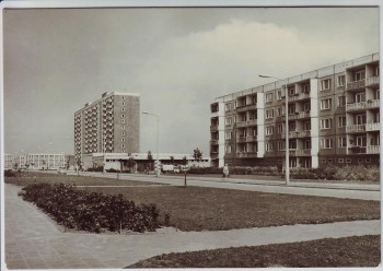 AK Foto Rostock Lütten Klein Gdansker Straße 1972