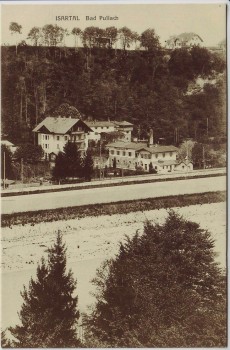AK Isartal Bad Pullach Ortsansicht 1910