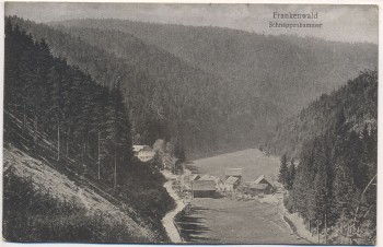 AK Schnappenhammer bei Wallenfels Frankenwald Zugstempel 1920