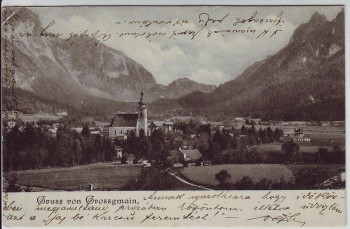 AK Gruss aus Großgmain Ortsansicht Salzburg Österreich 1904