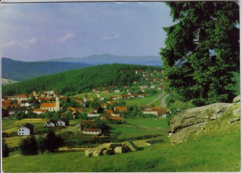 AK Foto Thurmansbang Ortsansicht Bayerischer Wald Niederbayern 1980