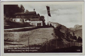 VERKAUFT !!!   AK Foto Obersalzberg bei Berchtesgaden Berghof Haus Wachenfeld 1936
