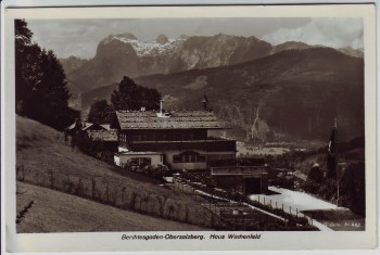AK Foto Obersalzberg bei Berchtesgaden Berghof Haus Wachenfeld 1935