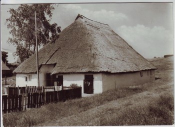 VERKAUFT !!!   AK Foto Groß Zicker Hausansicht bei Gager Mönchgut Rügen 1977