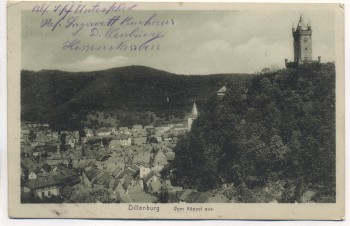 AK Dillenburg Vom Köppel aus Feldpost 1915