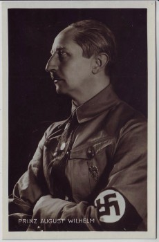 VERKAUFT !!!   AK Foto Prinz August Wilhelm von Preußen in Uniform NSDAP Armbinde 1930 RAR