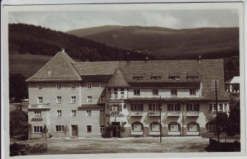 AK Foto Bayerisch Eisenstein Gasthof Botschaftler 1935