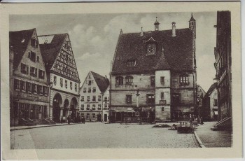 AK Weißenburg in Bayern Kirche mit Hotel zur goldenen Rose 1920