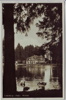 AK Foto Lindenberg im Allgäu Blick auf Waldsee 1934