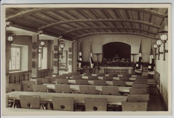 AK Foto Eisenärzt Gauschule 2 Schulungsraum bei Siegsdorf Oberbayern 1940 RAR