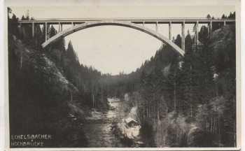 AK Foto Echelsbacher Hochbrücke Brücke bei Rottenbuch Bayern 1930