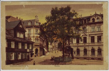 AK Wermelskirchen Blick auf Markt 1920