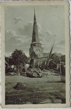 AK Ostseebad Travemünde Blick auf Kirche Lübeck 1928