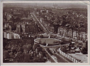 VERKAUFT !!!   AK Foto Berlin Charlottenburg Blick vom Funkturm auf den Adolf-Hitler-Platz 1935
