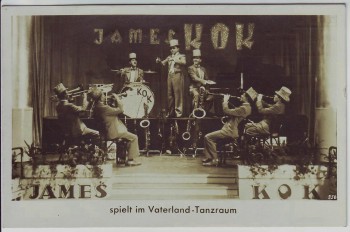 AK Foto Hamburg Mitte Tanzorchester James Kok spielt im Haus Vaterland Tanzraum 1932 RAR