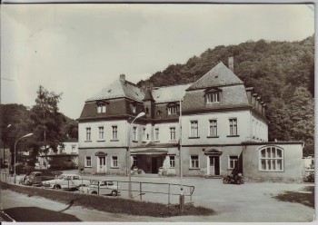 AK Foto Tharandt Blick auf Stadtbad-Hotel 1973