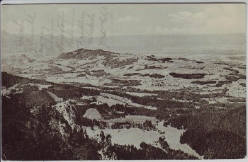 AK Blick von der Hochrieß auf den Samerberg bei Törwang 1910