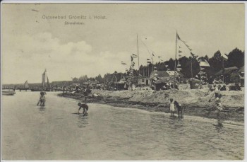 AK Ostseebad Grömitz in Holstein Strandleben 1912