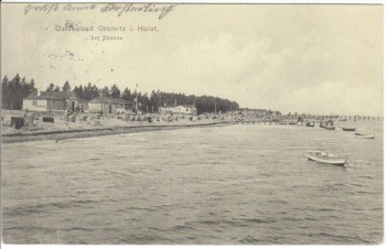 AK Ostseebad Grömitz in Holstein Am Strande 1913