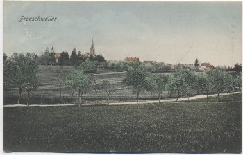 AK Froeschweiler Frœschwiller Ortsansicht Bas-Rhin Elsass Frankreich 1910