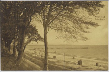 AK Ostseebad Scharbeutz Blick auf Strand 1910