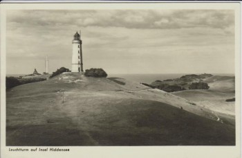 AK Foto Insel Hiddensee Blick auf Leuchtturm 1940