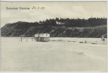 AK Ostseebad Koserow Blick auf Strand 1907