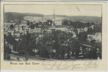 AK Gruss aus Bad Elster Ortsansicht 1901