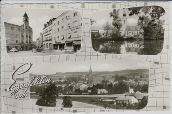 AK Mehrbild Eggenfelden Brauerei Kirche Ortsansicht Niederbayern 1960